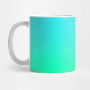 Aqua Blue to Lime Green Gradient Mug